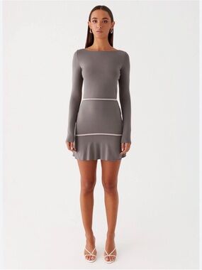 Peppermayo French Flirt Mini Dress - Charcoal NWT Size 6